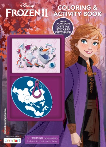 Bendon Disney Frozen 2 Coloring & Activity Book with Keychain Perspective: front