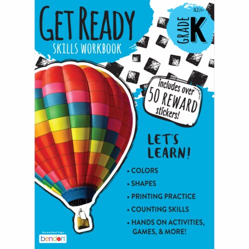 Bendon Kindergarten Workbook with Stickers Perspective: front