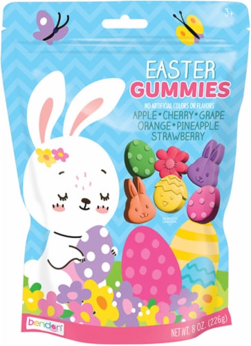 Bendon Easter Gummies Assorted Flavor Bag Perspective: front