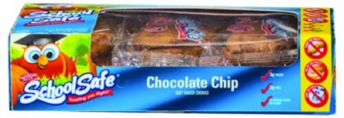 School Safe Chocolate Chip Owl Cookies Perspective: front