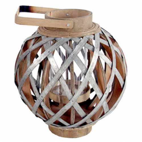 A & B Home 247607 Small Round Shanghai Lantern - 11.5 x 11.5 x 12.8 in. Perspective: front