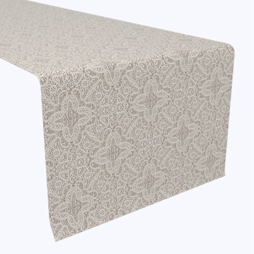 Table Runner, 100% Polyester, 12x72 , Abstract Detailed Lace, 12 x 72 ...
