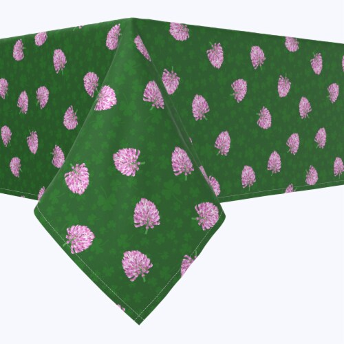 Square Tablecloth, 100% Polyester, 90x90", Irish Bloom Green, 1 Product ...