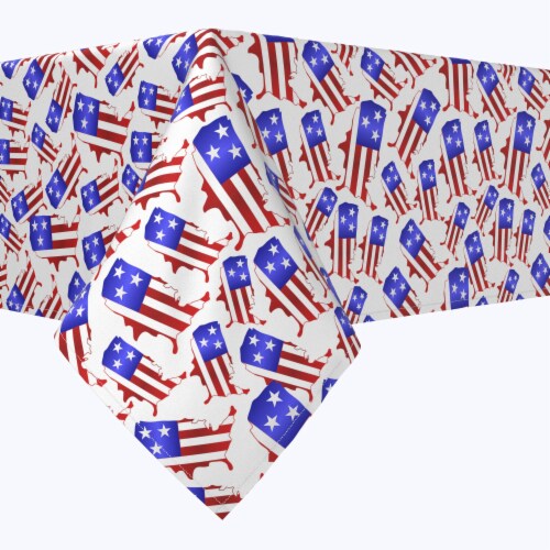 Square Tablecloth, 100% Polyester, 70x70", Patriotica Puzzle Pieces, 70 ...