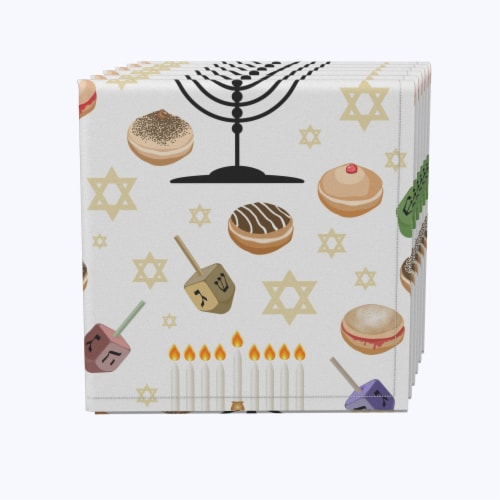 Napkin Set, 100% Polyester, Set of 12, 18x18", Candelabrum Perspective: front