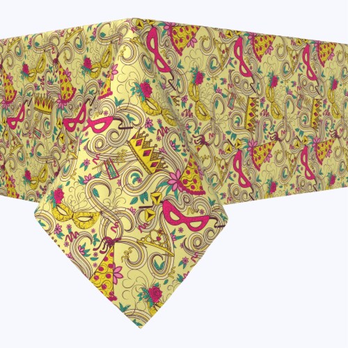Square Tablecloth, 100% Polyester, 90x90", Purim Party, 1 Product - Kroger
