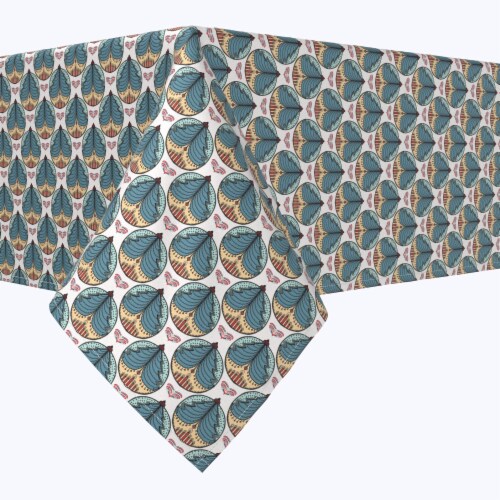 Square Tablecloth, 100% Polyester, 54x54", Seamless Christmas Love Perspective: front