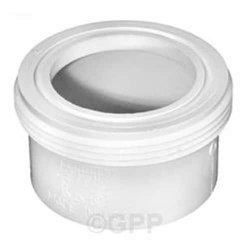 Waterway Plastics 417-5980 2.5 in. MBT Heater Buttress Tailpiece - Less O-Ring Perspective: front
