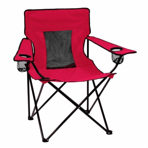 Logo Chair 001-12E-RED 18 x 23 in. Plain Red Elite Chair Perspective: front