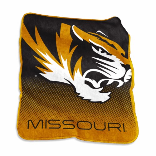 Missouri Tigers Raschel Throw Perspective: front