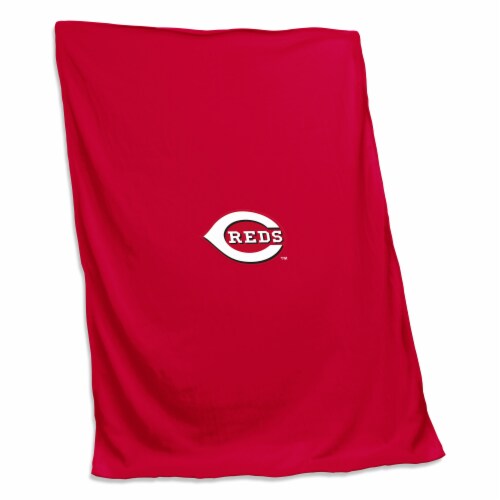 Cincinnati Reds Sweatshirt Blanket Perspective: front