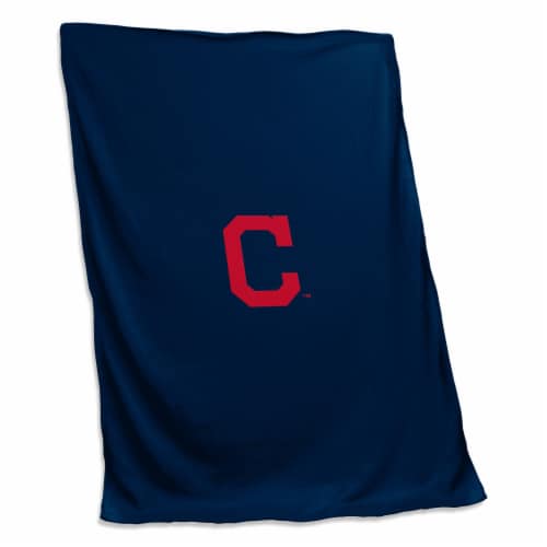 Cleveland Indians Sweatshirt Blanket Perspective: front
