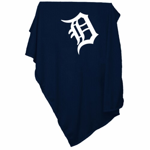 Detroit Tigers Sweatshirt Blanket Perspective: front