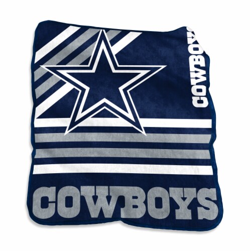 Dallas Cowboys Raschel Throw Blanket Perspective: front