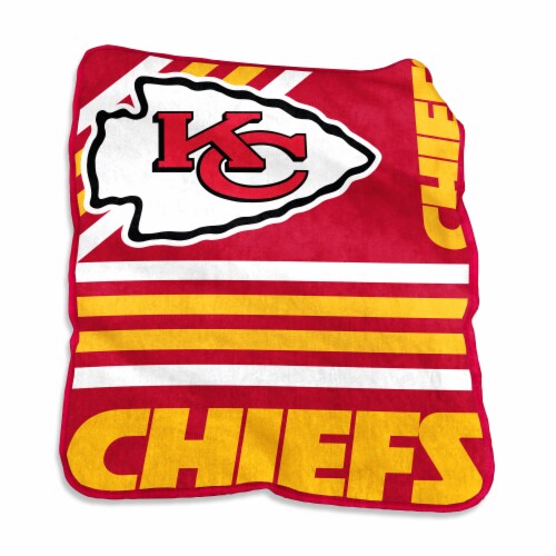 Logo Brands Kansas City Chiefs Throw Blanket Perspective: front