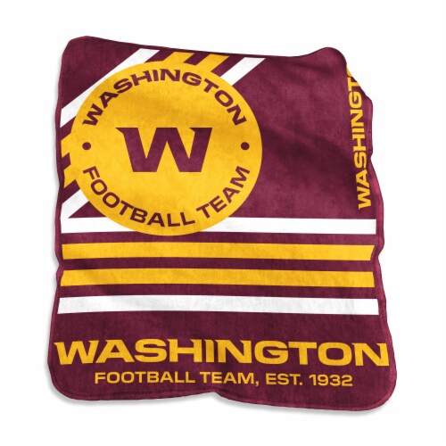Washington Football Team Raschel Throw Blanket Perspective: front