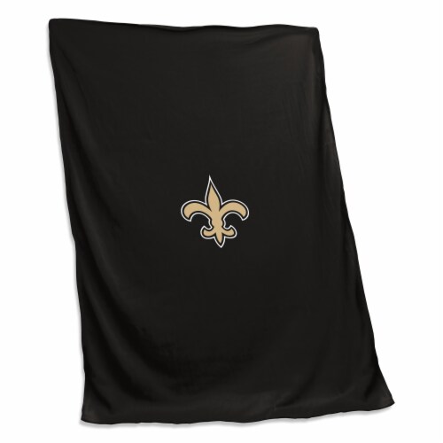 New Orleans Saints Sweatshirt Blanket Perspective: front