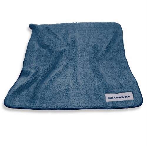 Seattle Seahawks Color Frosty Fleece Blanket Perspective: front