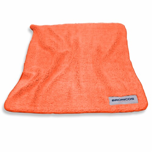 Logo Brands Denver Broncos Throw Blanket Perspective: front