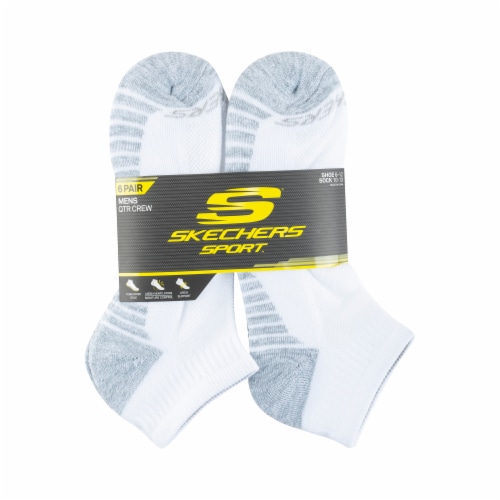 Skechers men's 6-pack athletic crew sock discount