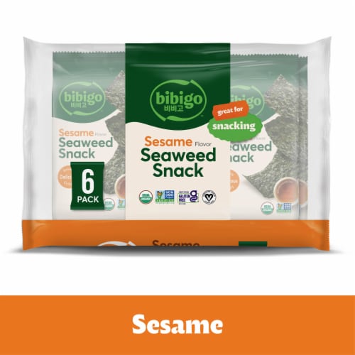 Bibigo Sesame Flavor Seaweed Snacks Perspective: front