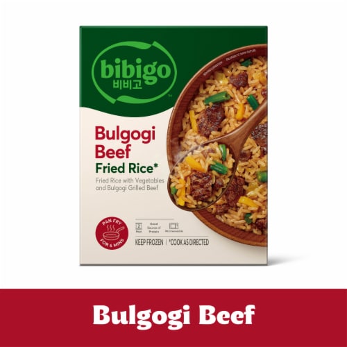 Bibigo Korean Style Bulgogi Beef & Vegetable Fried Rice Perspective: front