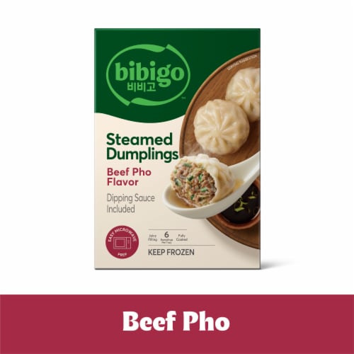 Bibigo Beef Pho Steamed Soup Dumplings, 6.6 oz - Pay Less Super Markets