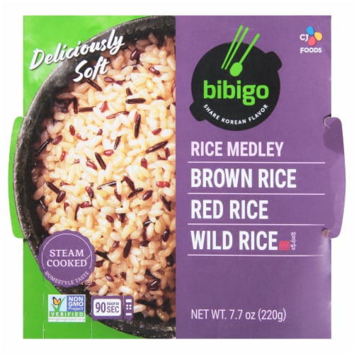 Bibigo Deliciously Soft Brown Red Wild Rice Perspective: front