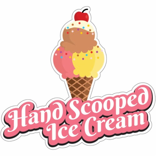 Ice Cream DECAL Choose Your Size Concession Food Truck Vinyl Circle Sticker 