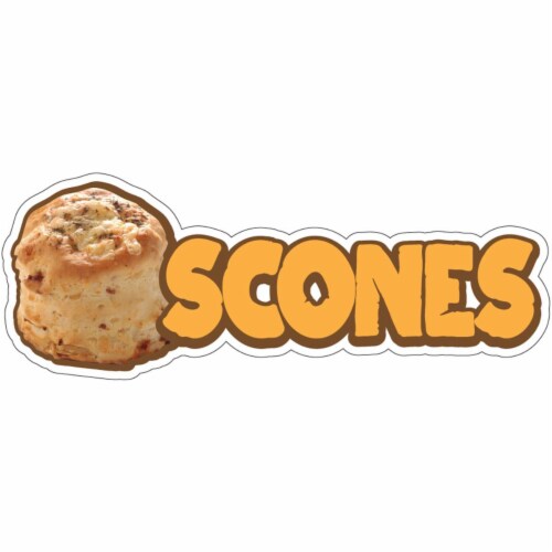 SignMission D-DC-8 Scones19 8 in. Scones Decal Concession Stand Food ...