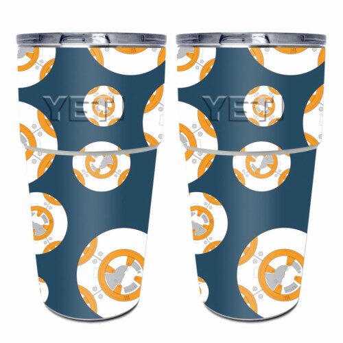 MightySkins YEPINT16-Mini Galaxy Bots Skin for Yeti Rambler 16 oz Stackable Pints - Mini Gala Perspective: front