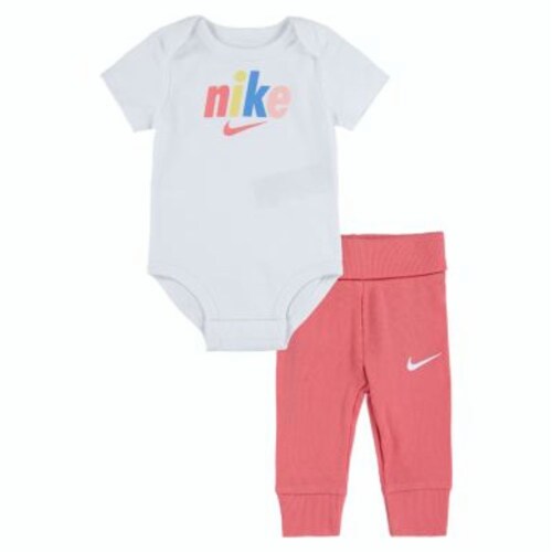 Nike® Newborn 2-Piece Bodysuit And Pant Set In White/Red, Newborn - Pay  Less Super Markets