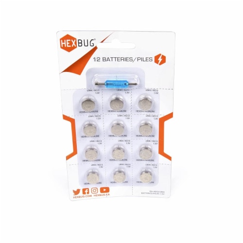 Hexbug Alkaline LR44/AG13 Battery Perferrated Pack, 12 pk - Jay C