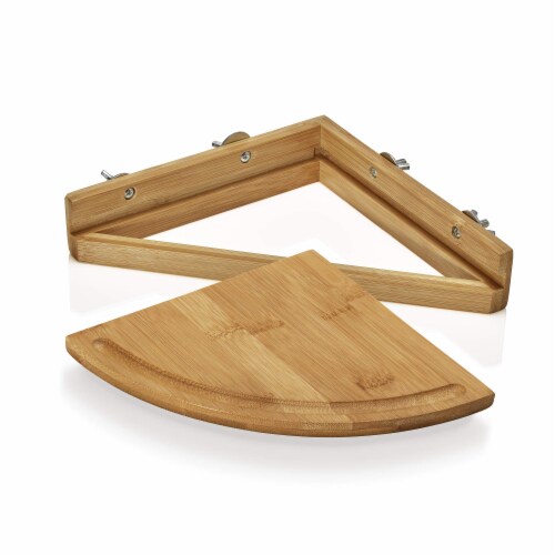 Prosumers Choice Bird Perch Tray Stand - Natural Bamboo for Avian Pets Perspective: front