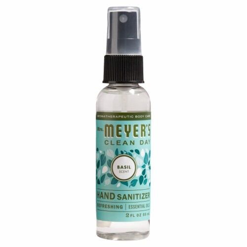 Mrs. Meyer's Clean Day Basil Scented Hand Sanitizer Perspective: front