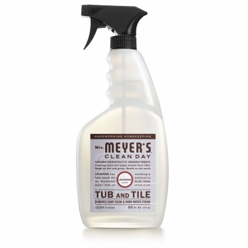 Mrs. Meyer's Clean Day Tub and Tile Cleaner, Lavender Scent, 33 Ounce Bottle Perspective: front