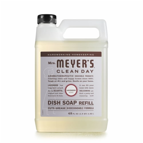 MRS MEYERS CLEAN DAY Liquid Dish Soap Refill Lavender Perspective: front