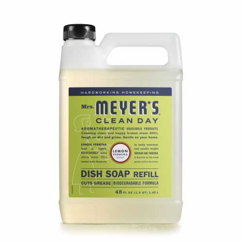 MRS MEYERS CLEAN DAY Liquid Dish Soap Refill Lemon Verbena Perspective: front