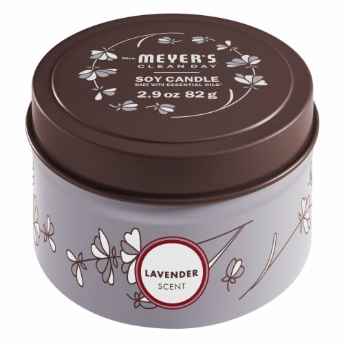 MRS MEYERS CLEAN DAY Scented Soy Candle Lavender Perspective: front