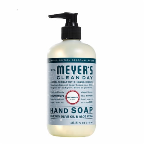 Mrs. Meyer's® Clean Day Snowdrop Liquid Hand Soap Perspective: front