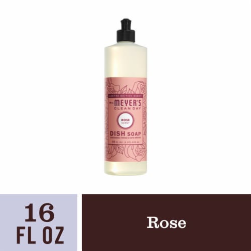 Mrs. Meyer's® Clean Day Rose Scent Dish Soap Perspective: front