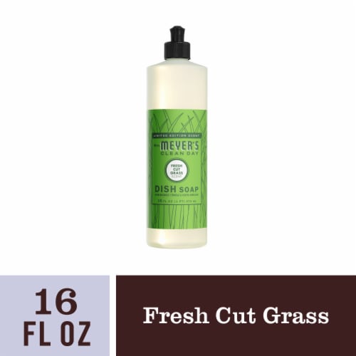 Mrs. Meyer's Clean Day Fresh Cut Grass Liquid Dish Soap Perspective: front