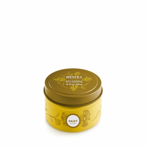 Mrs. Meyer's Clean Day® Tin Candle Daisy Perspective: front