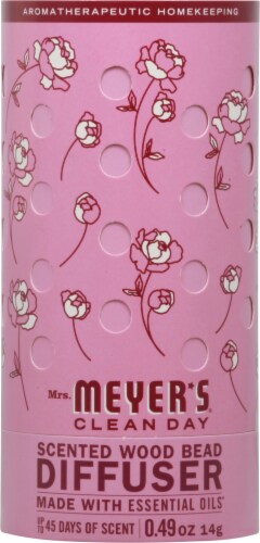 Mrs. Meyer's® Clean Day Peony Scented Wood Bead Diffuser Perspective: front
