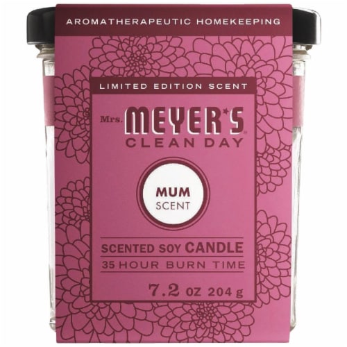 Mrs. Meyer's® Mum Soy Candle Perspective: front