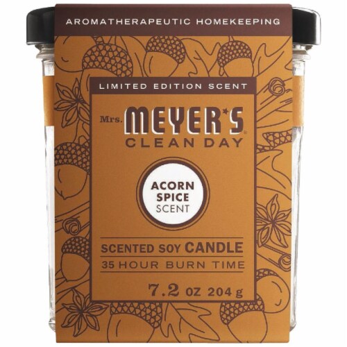 Mrs. Meyer's Acorn Spice Soy Candle Perspective: front