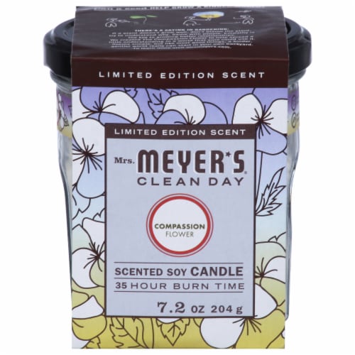 Mrs. Meyers® Clean Day Compassion Flower Scented Soy Candle Perspective: front