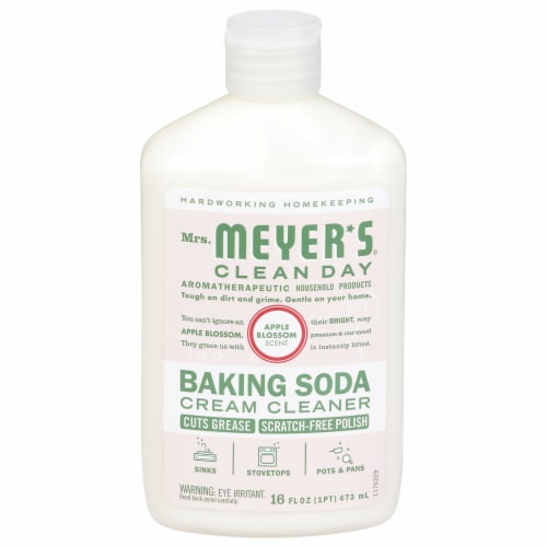 Mrs. Meyer’s Baking Soda Cream Cleaner, Apple Blossom Perspective: front