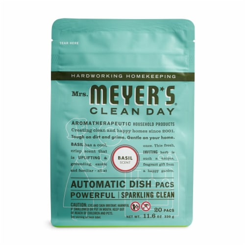 Mrs. Meyer's Clean Day Dishwasher Pods Automatic Dish Pacs Perspective: front