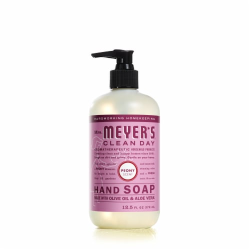 Mrs. Meyer's® Clean Day Organic Peony Liquid Hand Soap Perspective: front